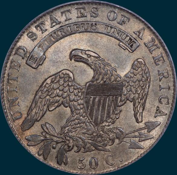 1836, O-123, Capped Bust, Half Dollar