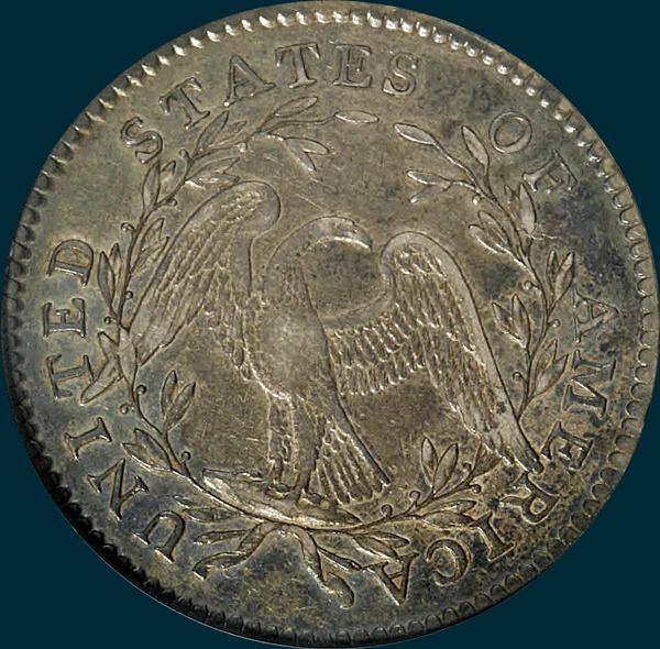 1795, O-117,  Flowing Hair, Half Dollar