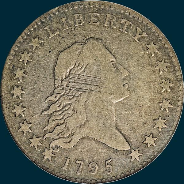1795, O-123a, Flowing Hair, Half Dollar