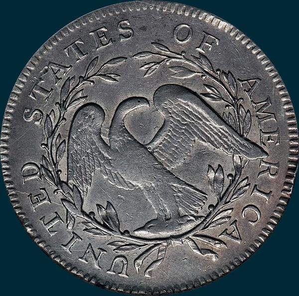 1795, O-126 Edge, Flowing Hair, Half Dollar