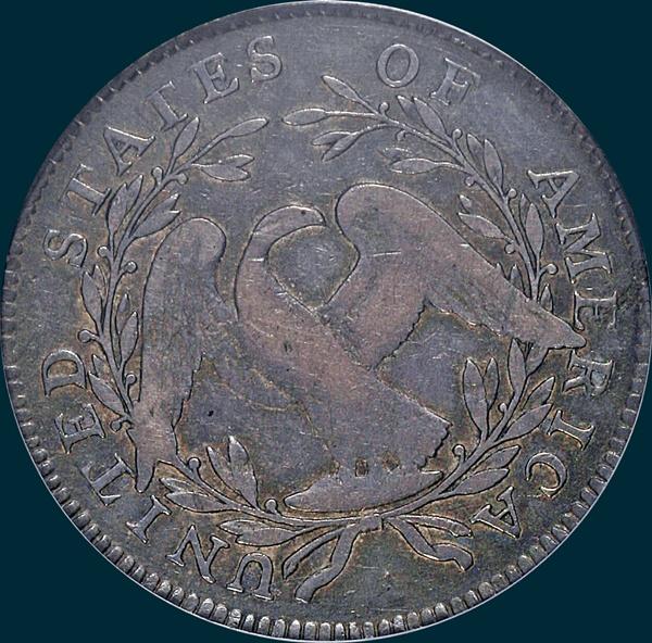 1795, O-128,  Flowing Hair, Half Dollar