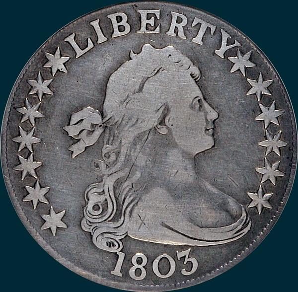 1803, O-102, Draped Bust, Half Dollar