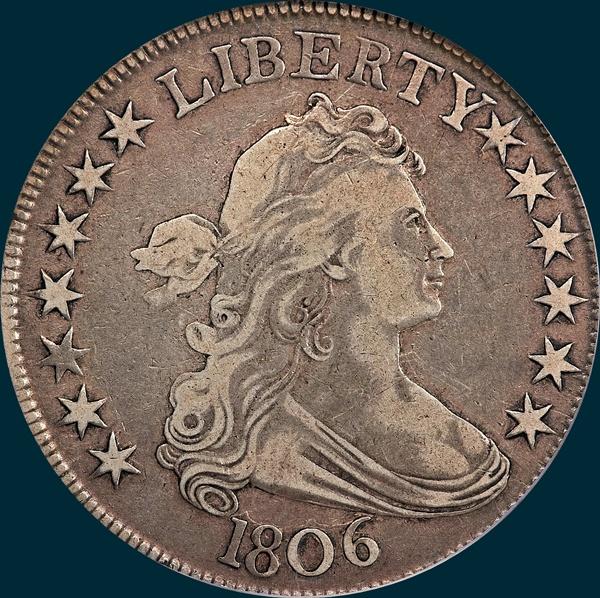 1806, O-122, Draped Bust, Half Dollar