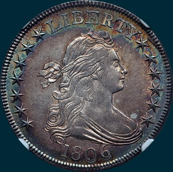 1806, O-123, Draped Bust, Half Dollar