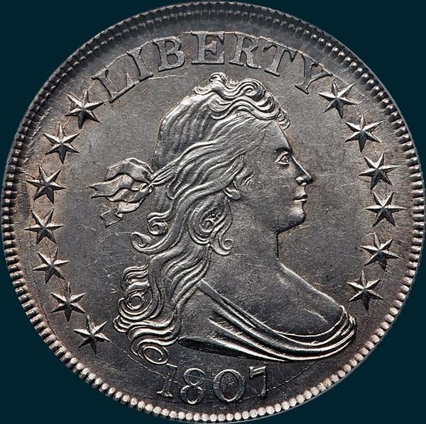 1807, O-110a, Draped Bust, Half Dollar