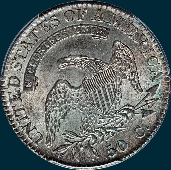 1822, O-110a, Capped Bust, Half Dollar