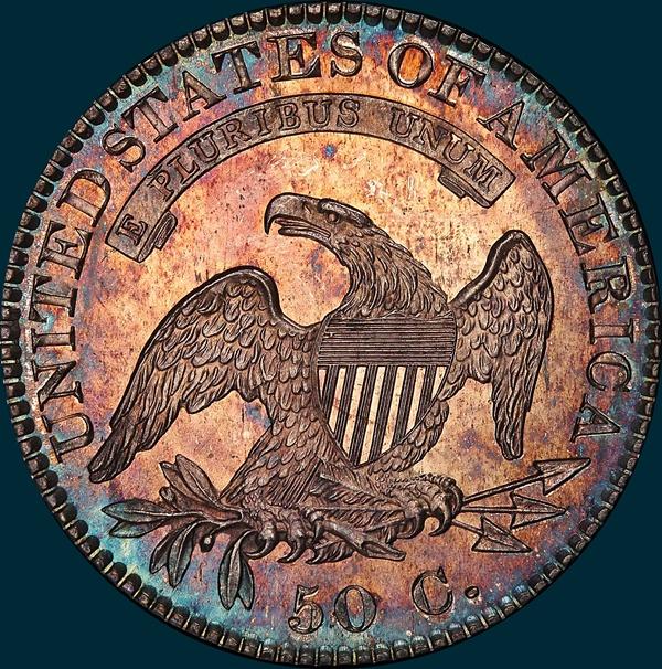 1822, O-103, Capped Bust, Half Dollar