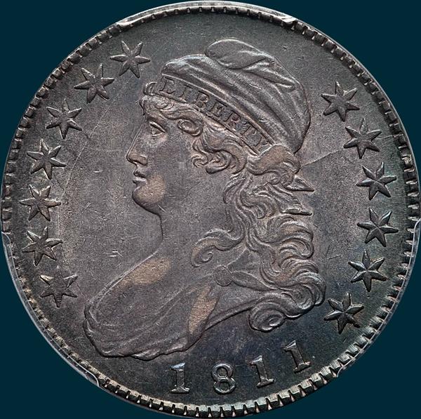 1811, O-112, Small 8, Capped Bust, Half Dollar