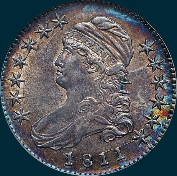 1811, O-112a, Small 8, Capped Bust, Half Dollar