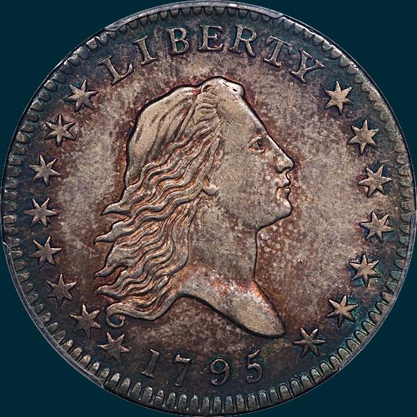 1795, O-102, Floing Hair, Half Dollar