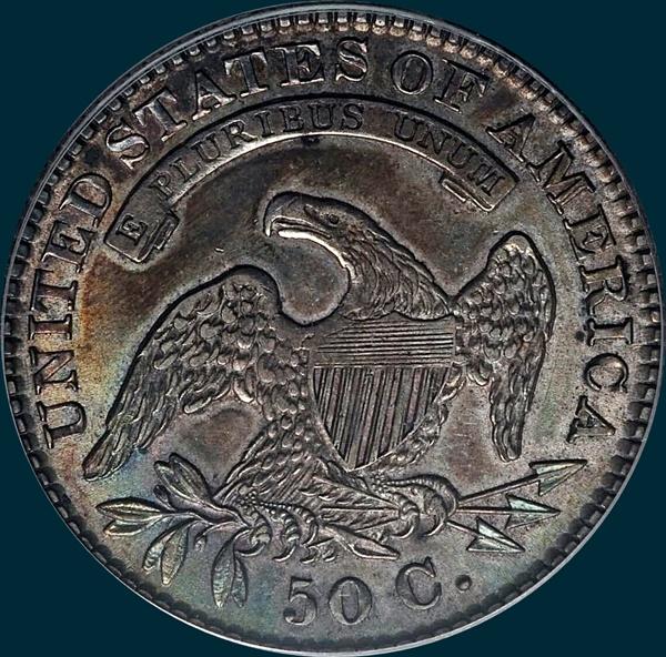 1829, O-109, Capped Bust, Half Dollar