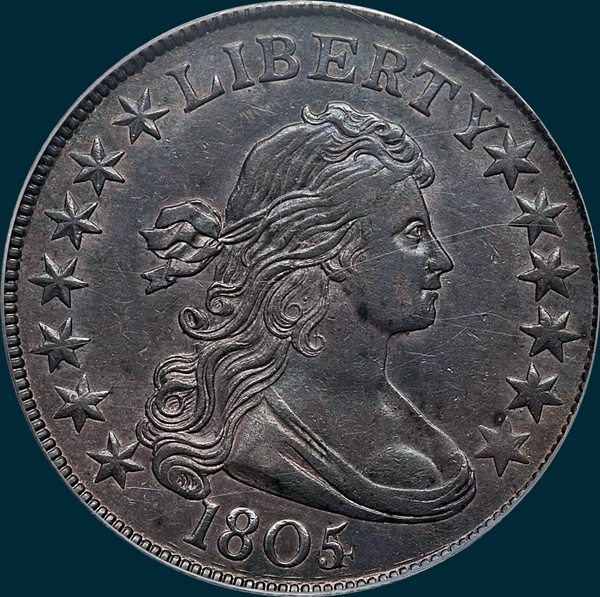 1805/4, O-102, R3, Draped Bust, Half Dollar