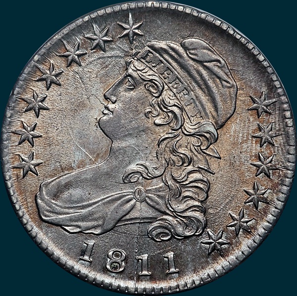1811, O-103a, Large 8, Capped Bust, Half Dollar