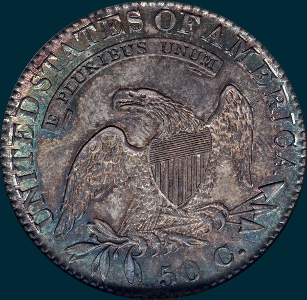 1822, O-102, (1822 over 1), Capped Bust, Half Dollar