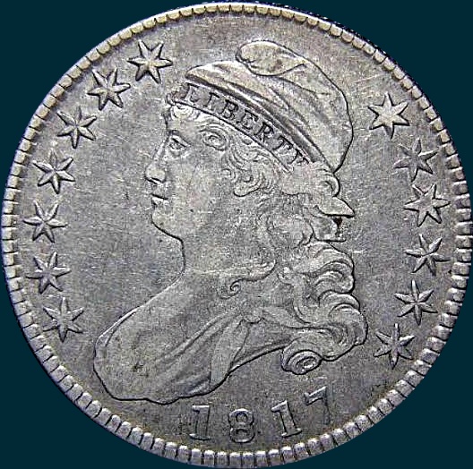 1817, O-108, Capped Bust, Half Dollar