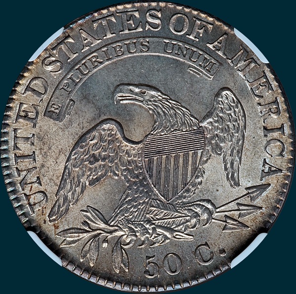 1822, O-101, (1822 over 1), Capped Bust, Half Dollar