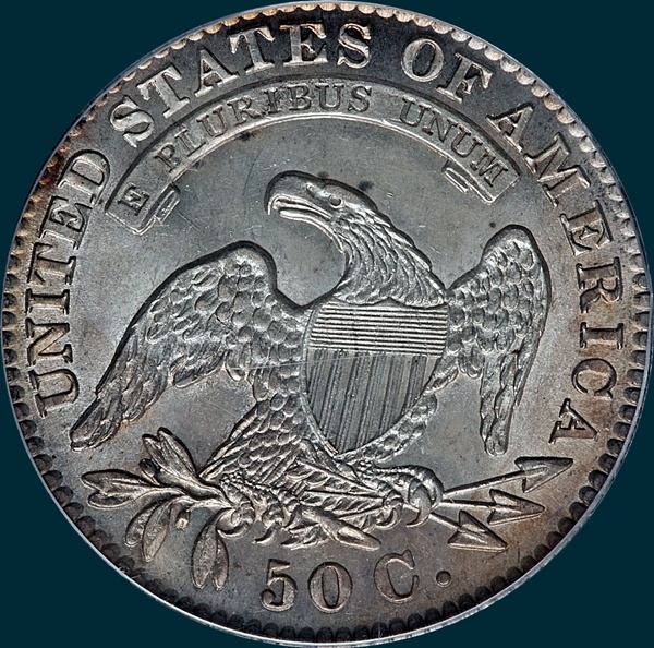1830 O-116, small 0, capped bust half dollar