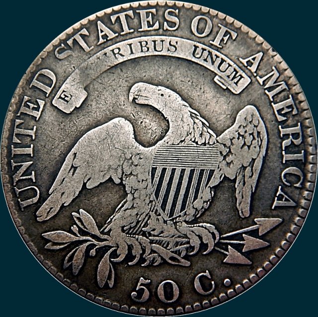 1819, O-107a Late Die State, Capped Bust, Half Dollar