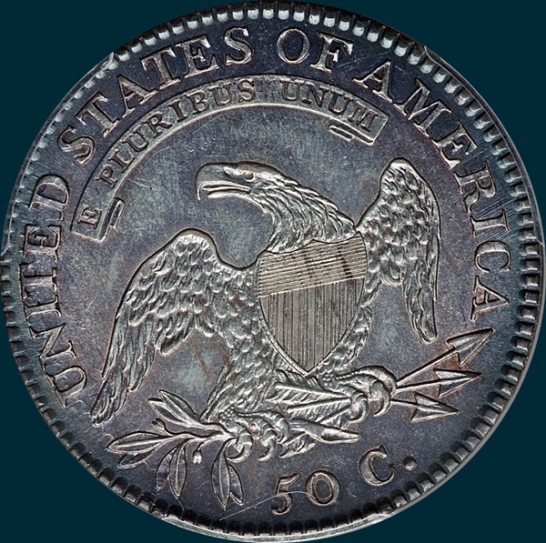 1817 o-105,  Capped Bust, half Dollar