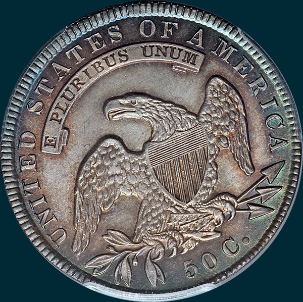 1835, O-103, Capped Bust, Half Dollar 