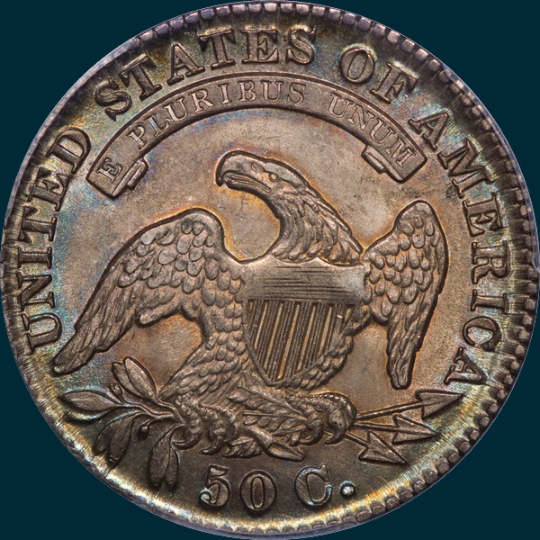 1830 O-119, medium 0 , capped bust half dollar