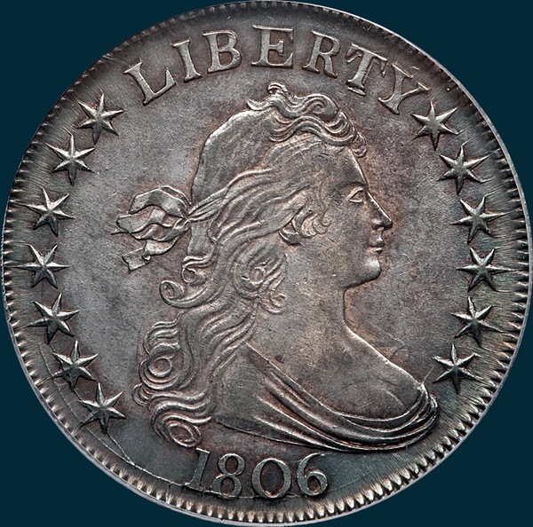 1806, O-115a, Draped Bust, Half Dollar