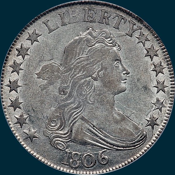 1806, O-126, Draped Bust, Half Dollar