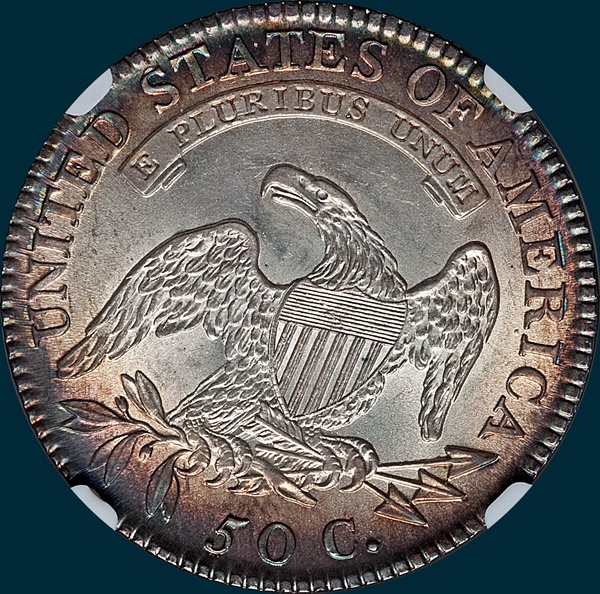 1818, O-103, 8 over 7, Large 8, Capped Bust, Half Dollar