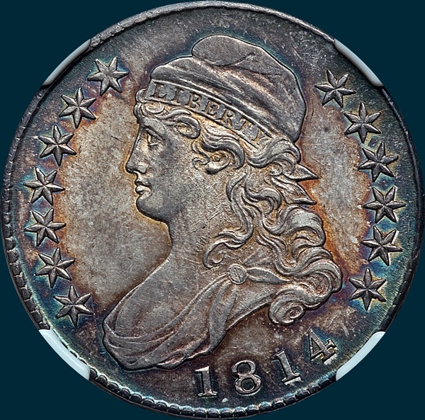 1814 O-102, Capped bust half dollar