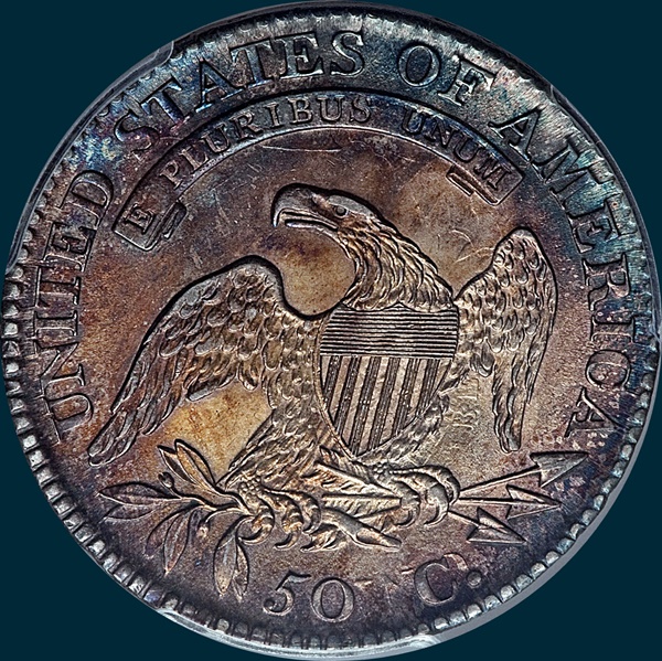 1813, O-101, R2, 50 C over UNI, Capped Bust, Half Dollar