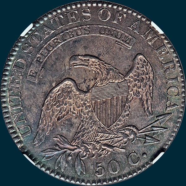 1822, O-104, Capped Bust, Half Dollar
