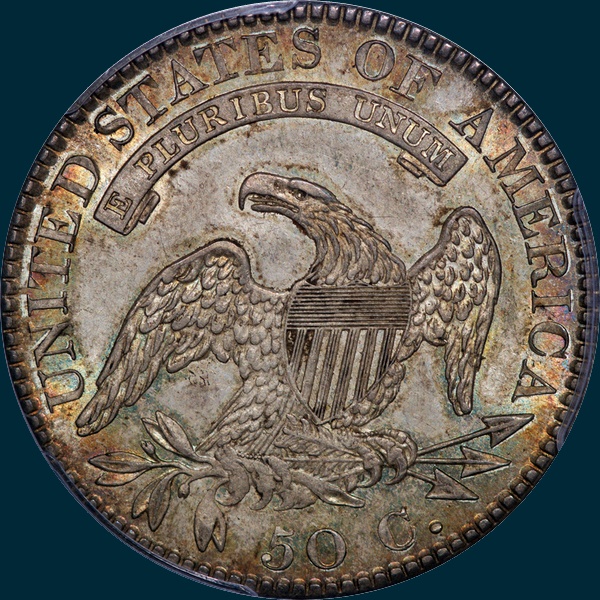 1821, O-101, Capped Bust, Half Dollar